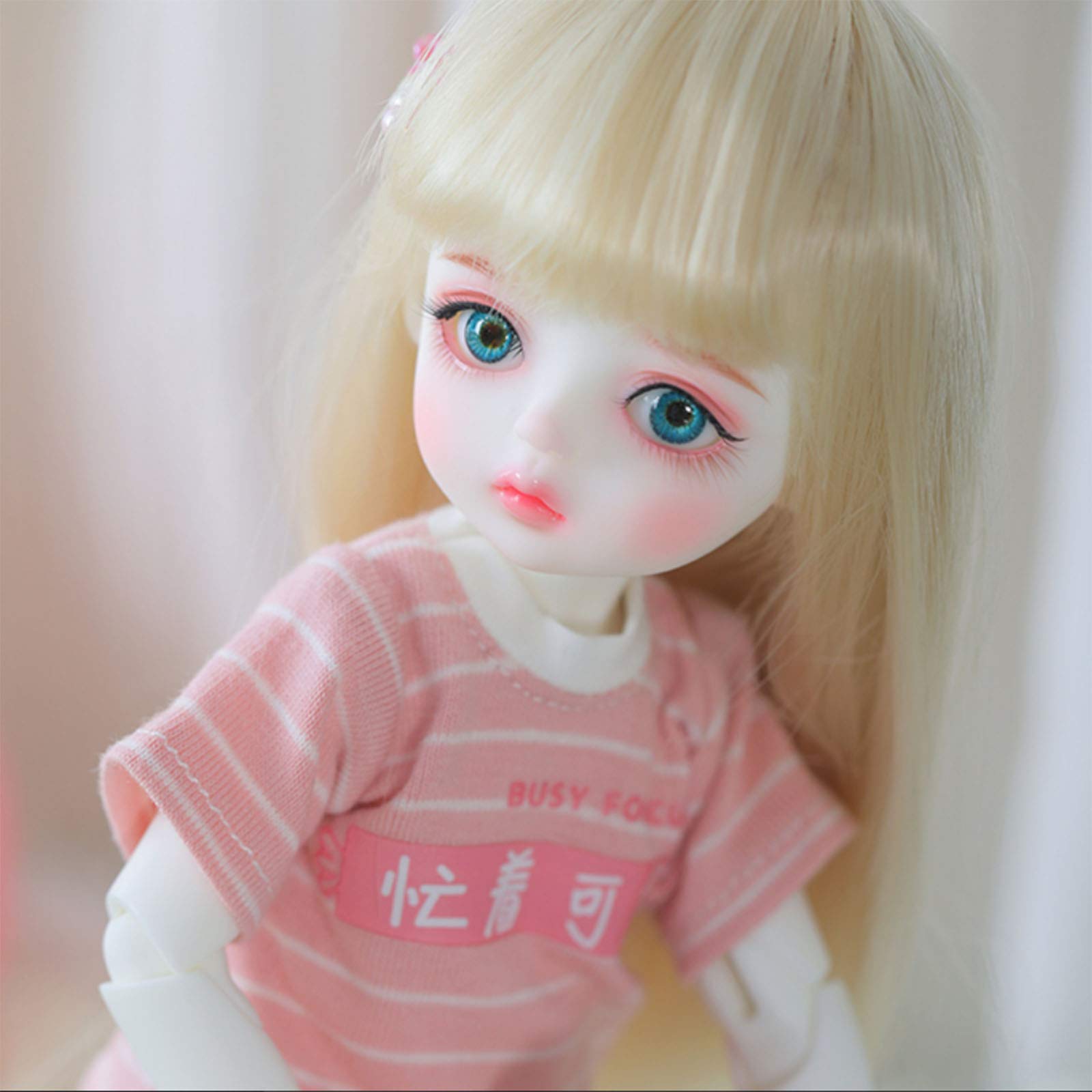 1/6 Scale BJD Doll - 10.2 Inch 18 Ball Jointed DIY Doll with Full Outfit (Clothes, Shoes, Wig & Makeup) | Normal Skin Tone | Perfect Gift for Christmas, Birthday & Collectors | Anime Figure, Cosplay Prop & Home Decoration