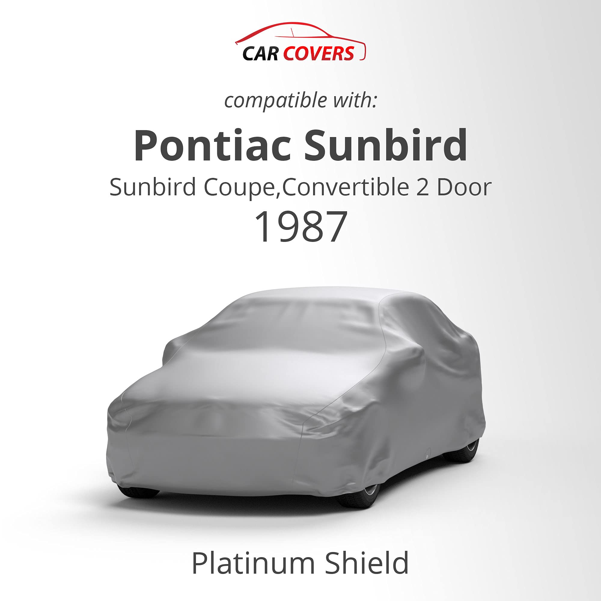 **1987 Pontiac Sunbird Car Cover - Waterproof, Fleece Lined for Indoor/Outdoor Use**