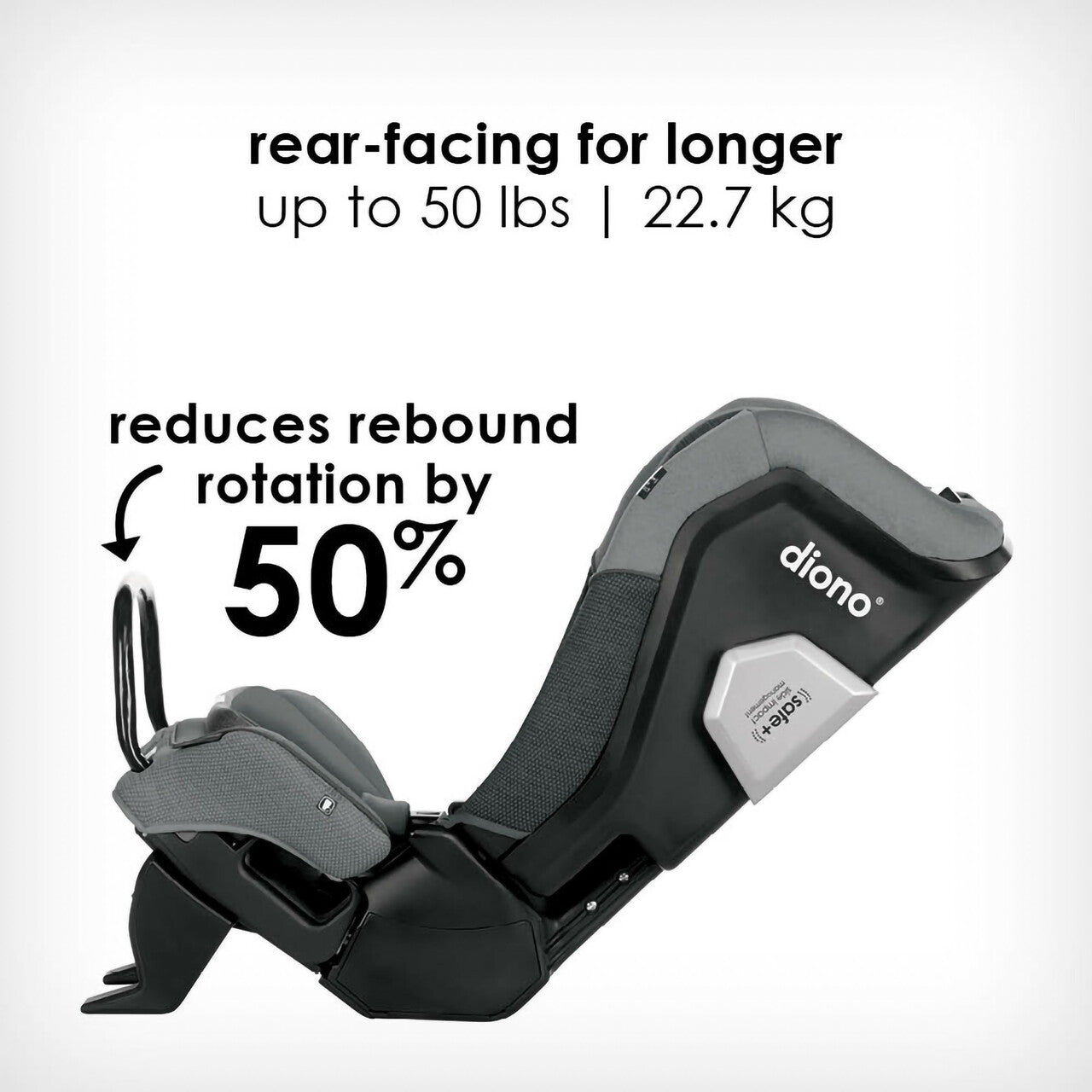 Diono Radian 3QXT SafePlus Convertible Car Seat - 3-in-1 Rear Facing, Forward Facing & Booster Seat for Kids 5-120 lbs | Premium Safety Features for Infants to Big Kids | Perfect for Family Travel & Daily Commutes