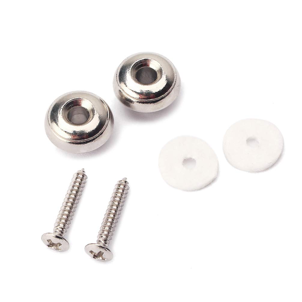 Healifty 2-Pack Electric Guitar Strap Locks - Secure Strap Buttons & Retainer System for Acoustic/Electric Guitars | Perfect for Live Performances & Studio Sessions