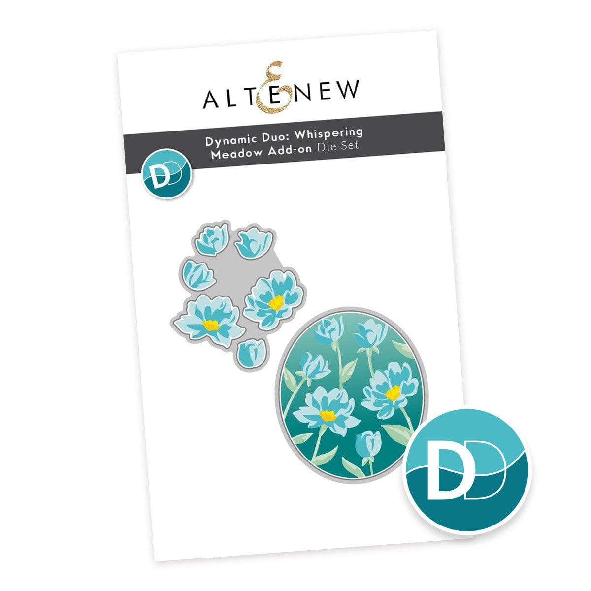Dynamic Duo: Whispering Meadow Add On Die Set for Scrapbooking & Card Making - Perfect for DIY Crafts, Greeting Cards, and Paper Art Projects