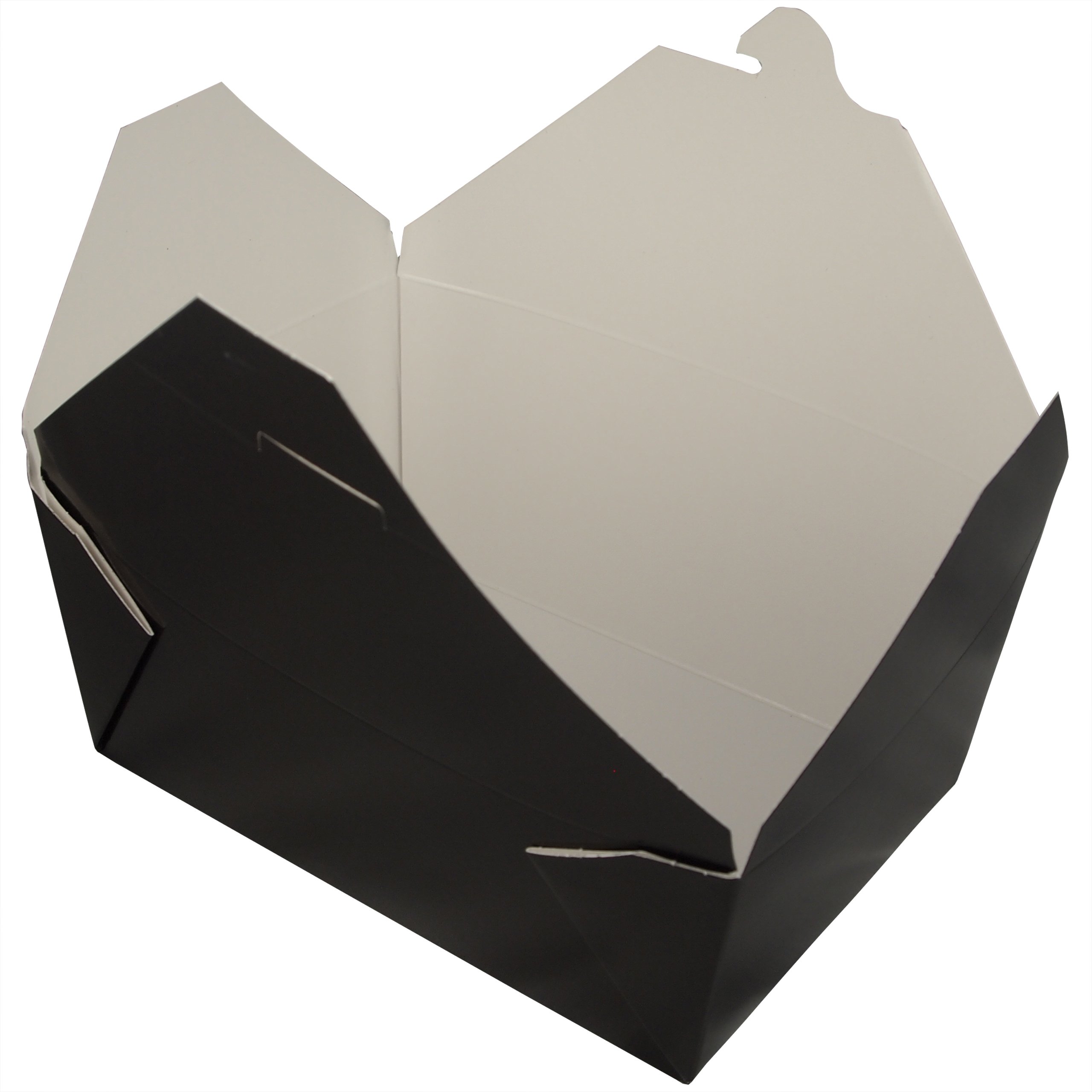 Fold-Pak Bio-Pak 04BPBLACKM Eco-Friendly Paper Takeout Container - 7.75