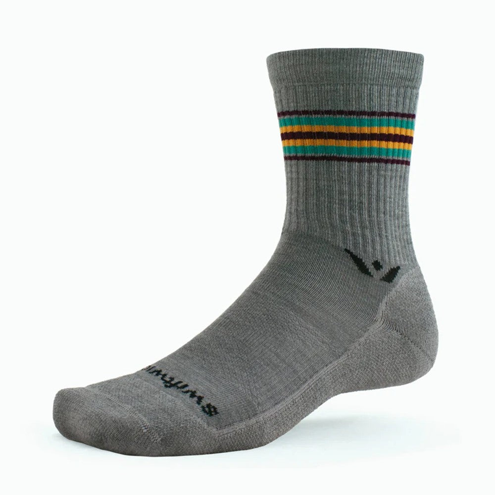Swiftwick Pursuit Hike Crew Light Cushion Socks - Moisture-Wicking Hiking Socks for Men & Women - Perfect for Trail Running, Backpacking & Outdoor Adventures