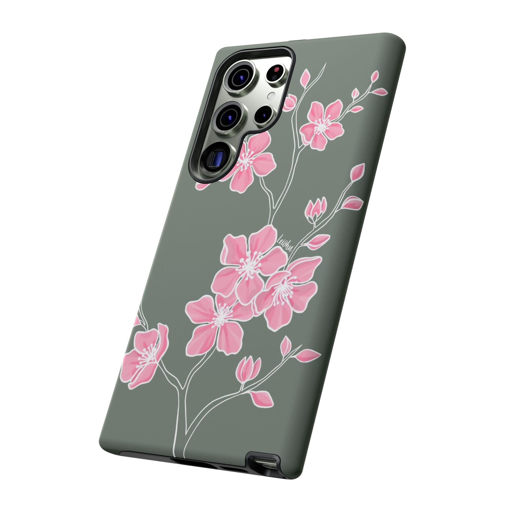 Samsung Galaxy Phone Case with Cherry Blossom Design - Stylish Protective Cover for Everyday Use, Travel & Work