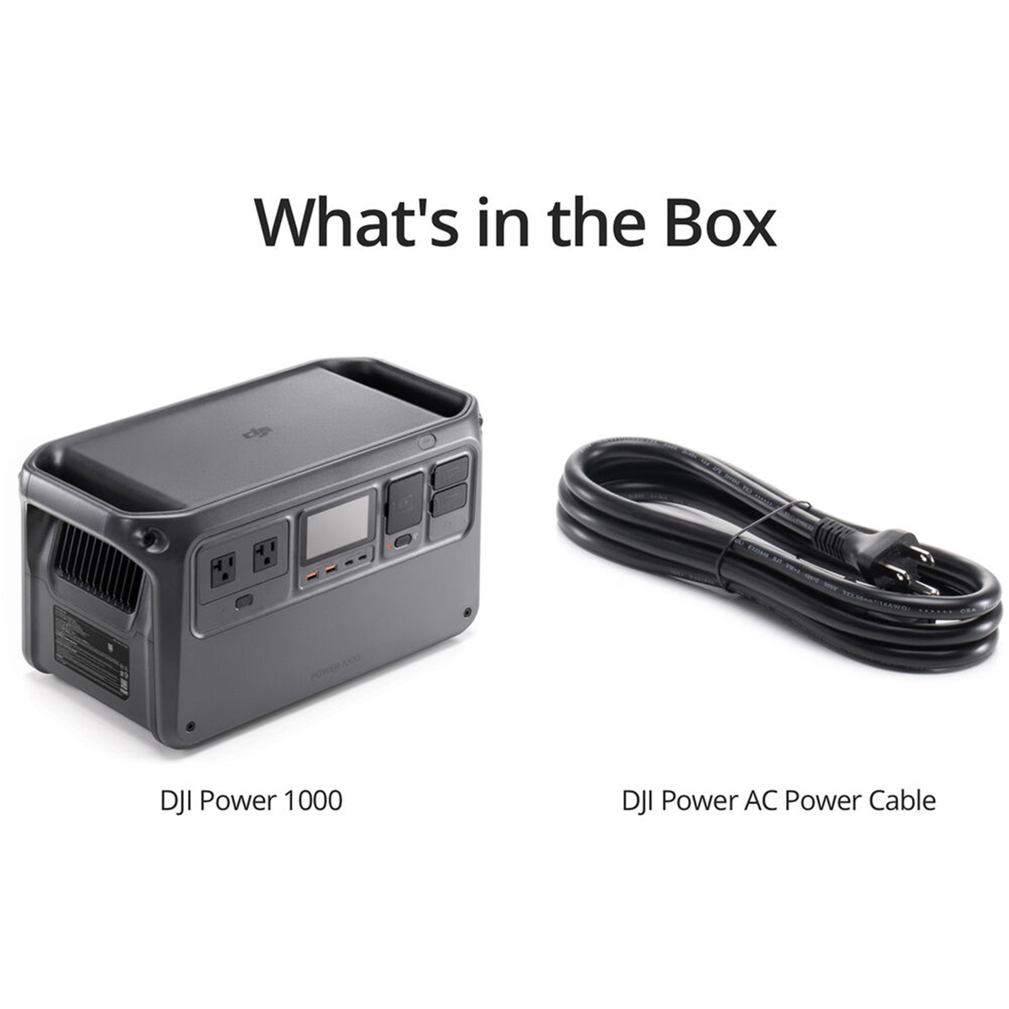 DJI Battery Power 1000 Portable Power Station - 1000W Solar Generator for Camping, RV, Emergency Backup & Outdoor Adventures