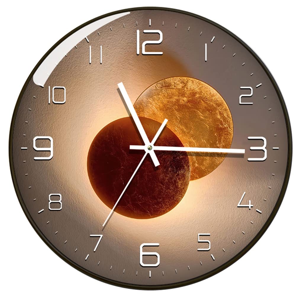 GMTstore Modern Silent Wall Clock - 16 Inch Easy to Read Black Home Decor for Living Room, Bedroom, Kitchen & Nursery | Perfect for Home Office, Dorm & Gift Giving