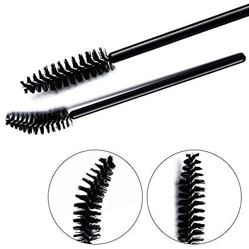 MAPPERZ Disposable Mascara Wands - 5 Pack Black Eyelash Extension Brushes for Eyebrow & Makeup Application | Perfect for Salon, Home Use & Travel