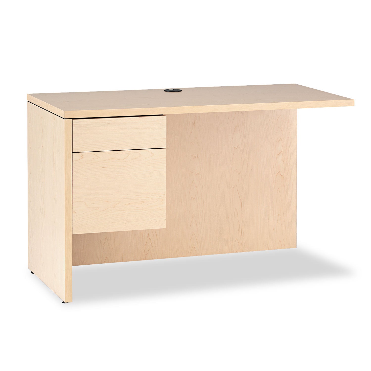10500 Series L-Shaped Workstation with 3/4 Height Left Pedestal, 48