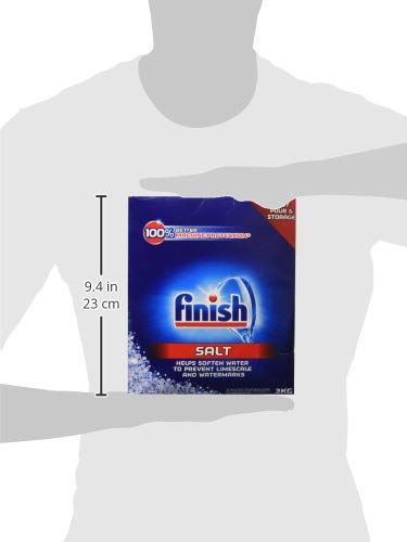 Finish Dishwasher Water Softener Salt - 6.6 lbs for Bosch & Other Dishwashers | Prevents Limescale & Improves Cleaning Performance | Ideal for Hard Water Areas & Daily Dishwashing