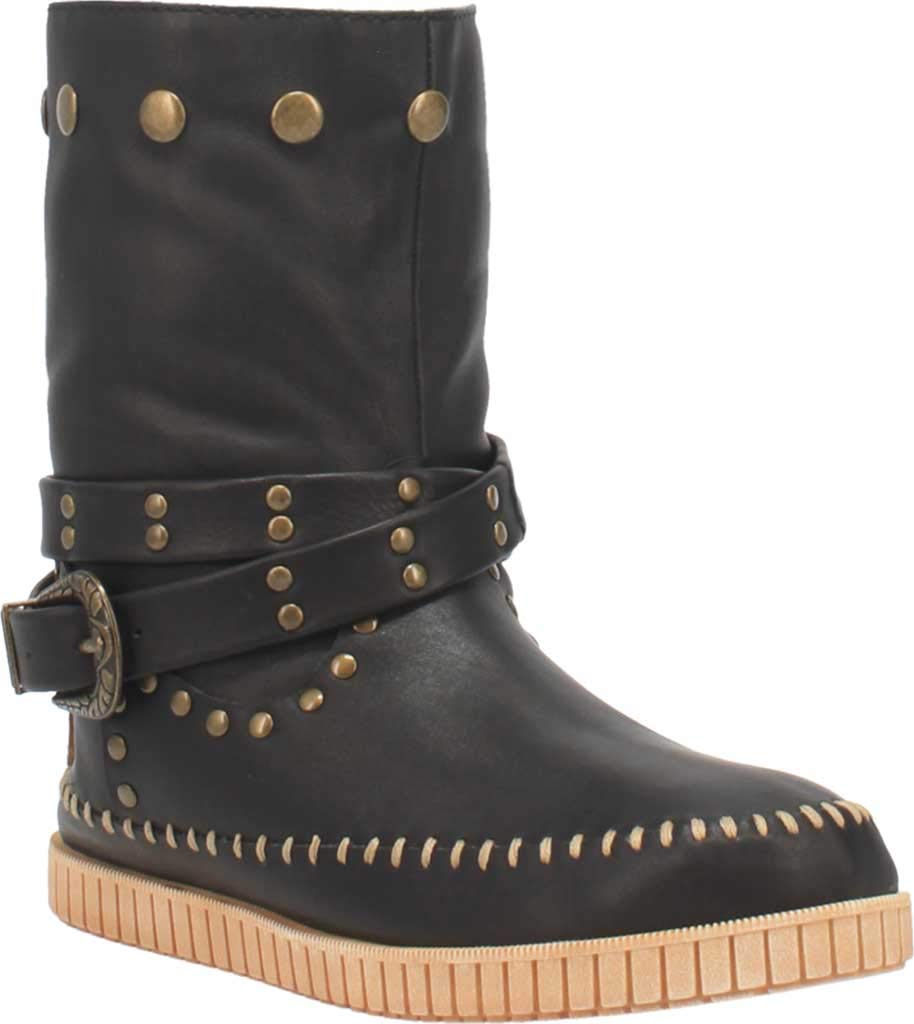 Dingo Women's Malibu Studded Round Toe Pull On Casual Ankle Boots - Blue | Comfortable Slip On Booties for Everyday Wear, Work & Date Night