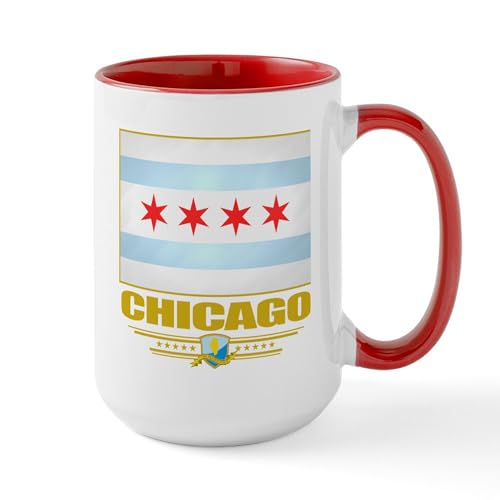 White/Red Inside - Chicago Pride Large Mug