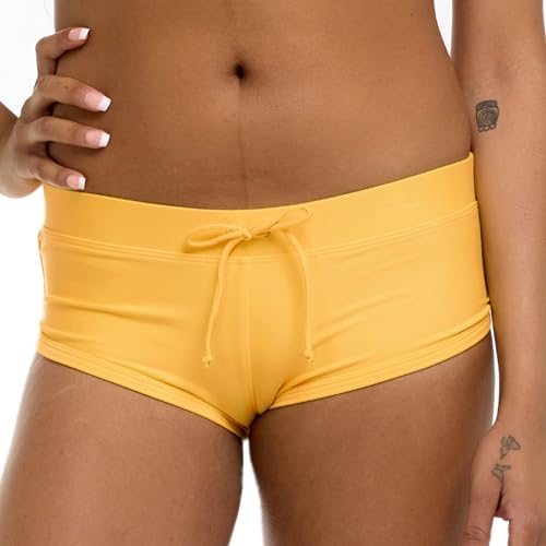 Body Glove Women's Standard Smoothies Sidekick Solid Sporty Boyshort Bikini Bottoms