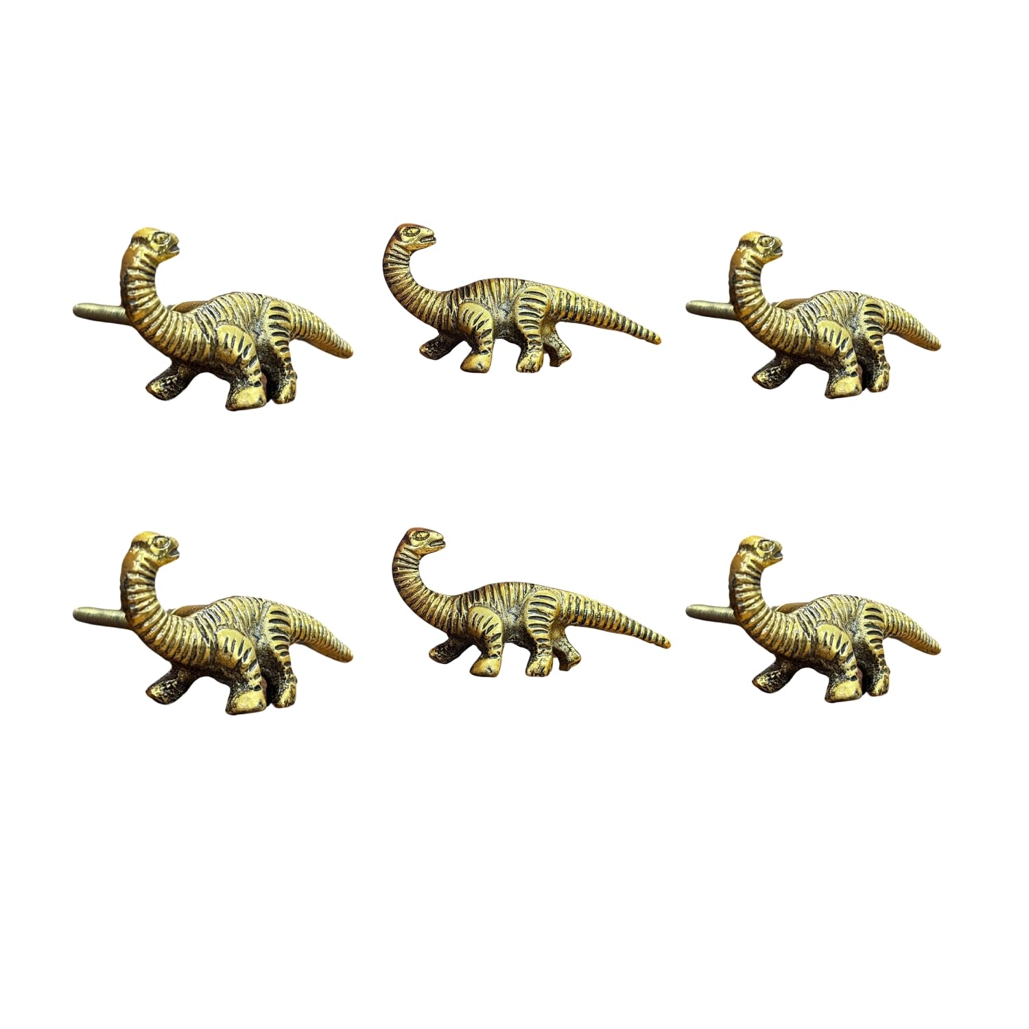 Metal Dinosaur Knobs - Decorative Animal Cabinet Hardware for Kitchen, Wardrobe & Drawers