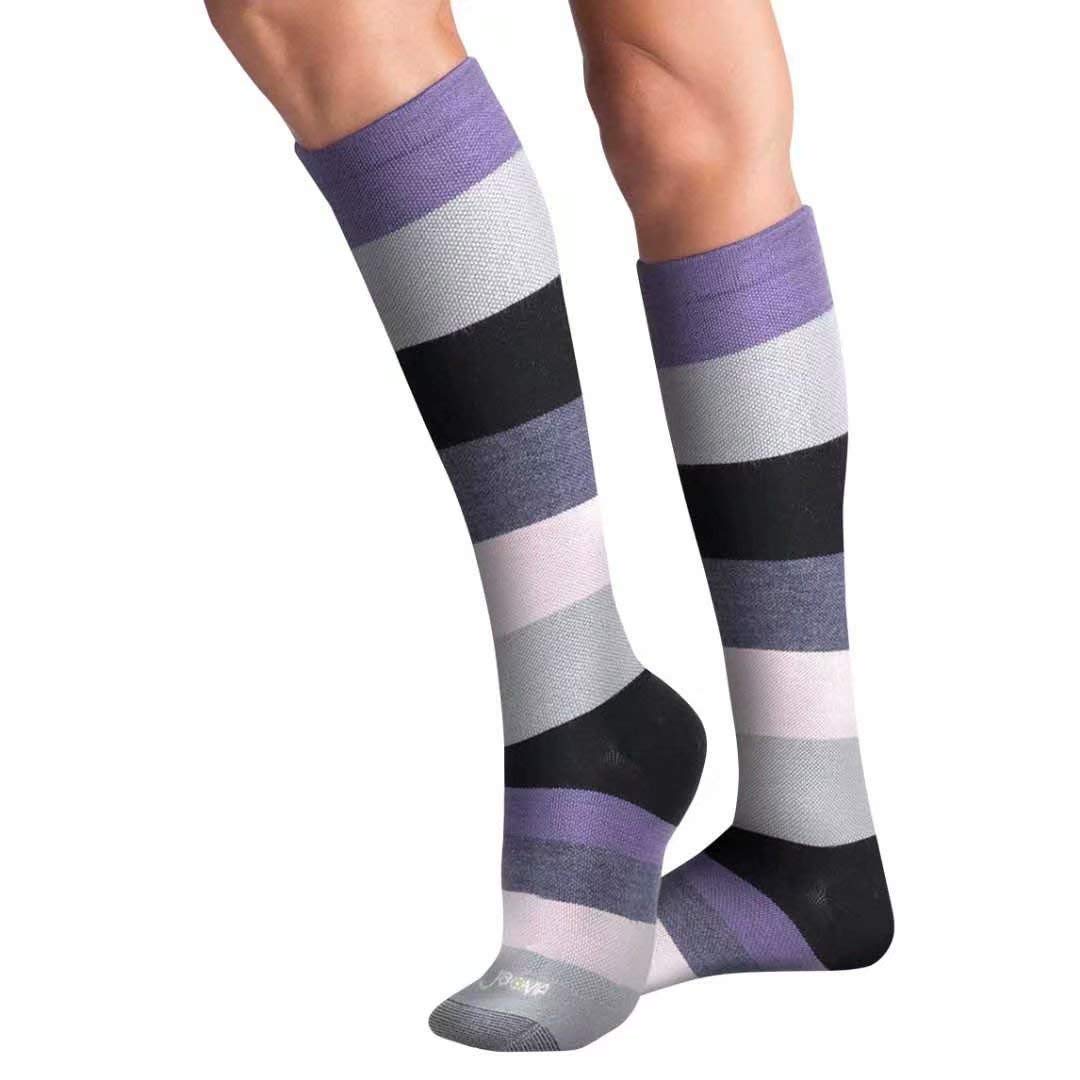 JAVIE 75% Merino Wool Compression Socks 15-20mmHg for Women & Men - Ultra Soft, Breathable & Odor-Resistant - Perfect for Running, Travel & Circulation Support