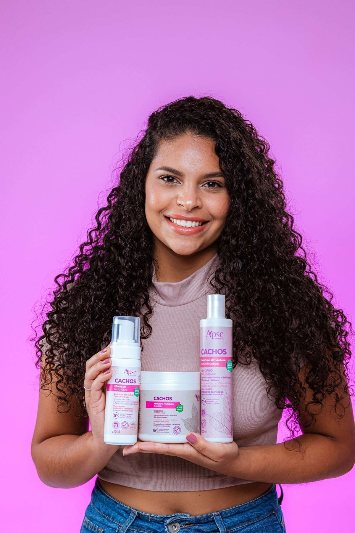 Apse Cosmetics Curl Finishing Kit - Activator, Gelatin & Mousse for Defined Curls (3-Piece Set) | Perfect for Natural Hair Care & Styling at Home or Salon