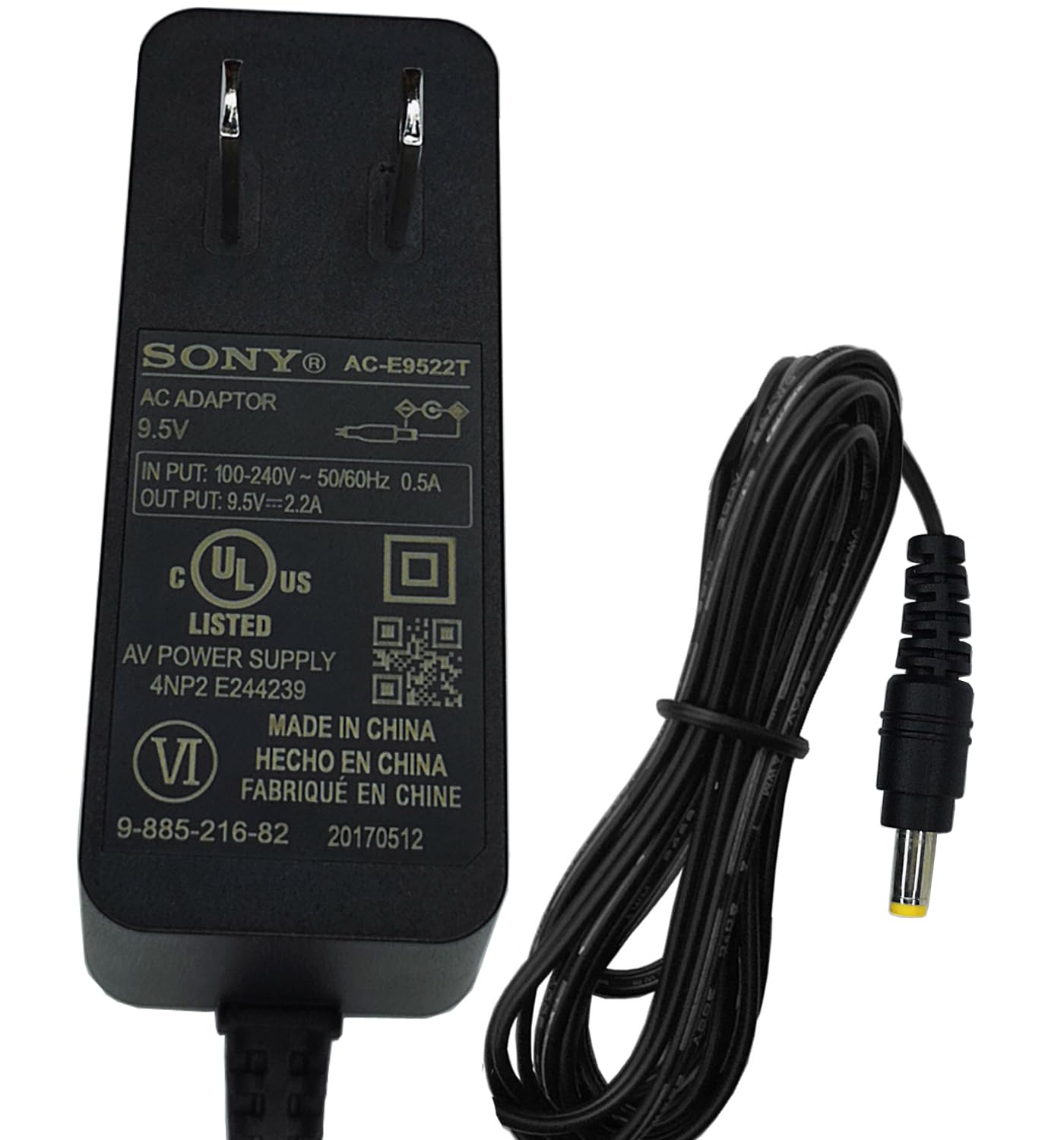 UL Certified 9V-10V AC/DC Power Adapter for Sharp Viewcam VL-NZ105U VL-NZ150U VL-NZ155U VL-NZ50 VL-NZ250U VL-NZ55U VL-Z1U VL-Z3U VL-Z5C VL-Z5U VL-Z75U VL-Z7U VL-MC500 VL-NZ100U - Replacement Charger for Camcorders & Video Cameras - Perfect for Travel, Home Use and Professional Videography