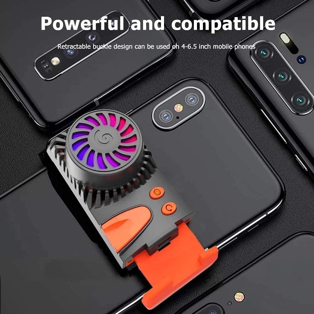 Semiconductor Phone Cooler - 3-Second Fast Cooling Mobile Phone Radiator & Fan for Gaming, Live Streaming - Perfect for iPhone, Android, and Long Gaming Sessions