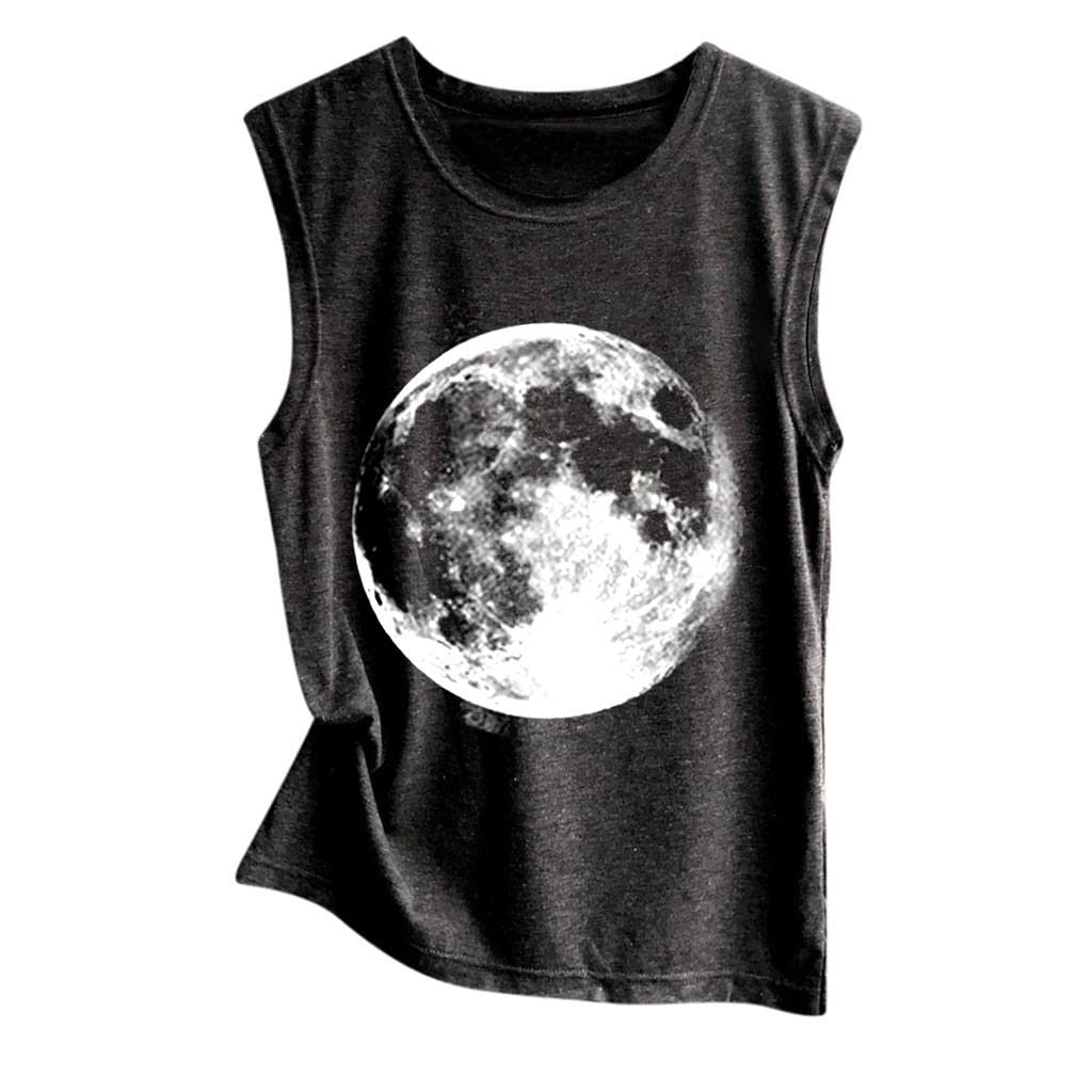 Women's Summer Sleeveless Blouse - O-Neck Casual Loose Tops with Sling Strap & Floral Print | Perfect for Beach Outings, Vacation Wear & Everyday Comfort