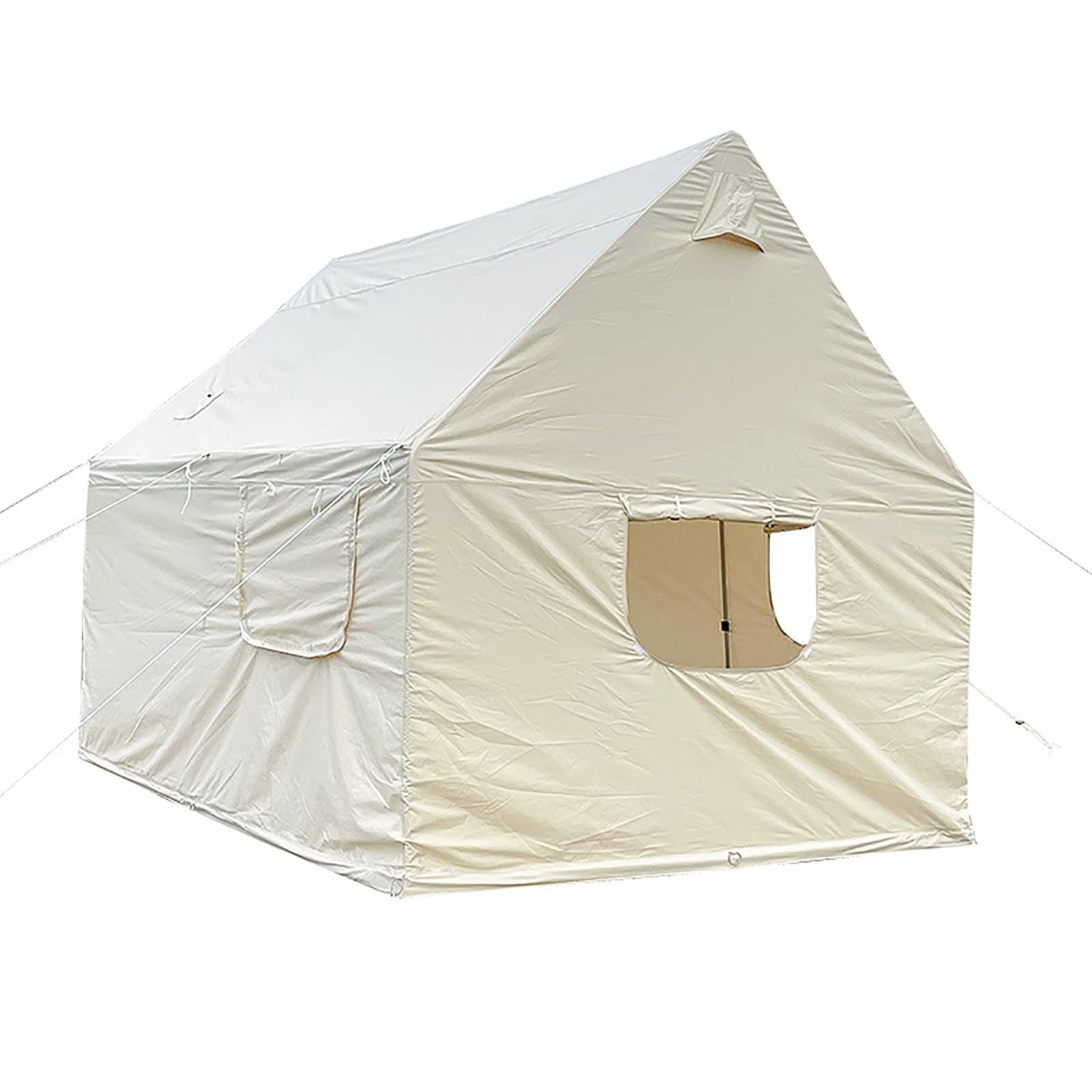 **Waterproof 900D Oxford Fabric Cotton Canvas Wall Tent – 10x12ft Family Glamping Tent for 8-10 People – Yurt Bell Tent with Two Doors – Perfect for Outdoor Camping, Hiking, Hunting & Parties**