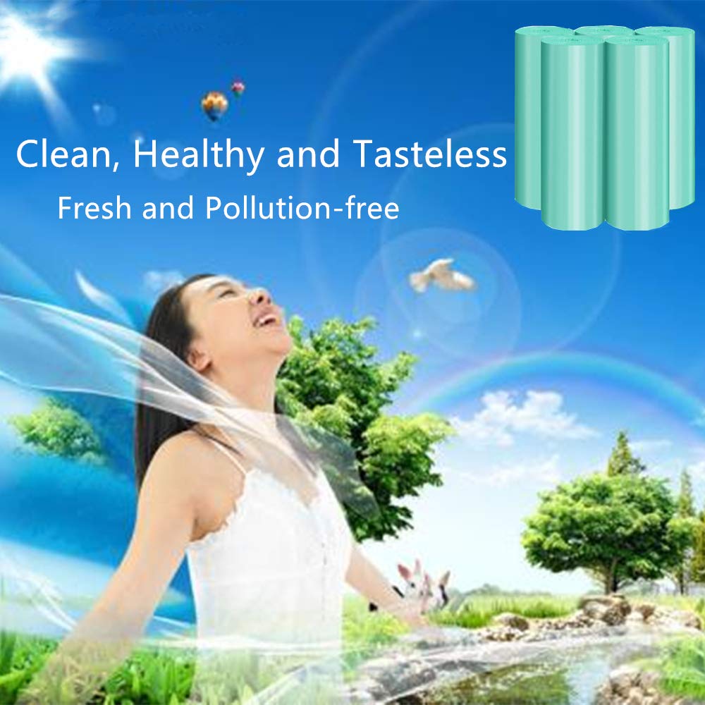 Eco-Friendly Compostable Trash Bags 4 Gallon - 100 Count Biodegradable Kitchen Garbage Bags | Strong Unscented Waste Can Liners for Home, Office, Bathroom & Outdoor Use | Sustainable Waste Solution
