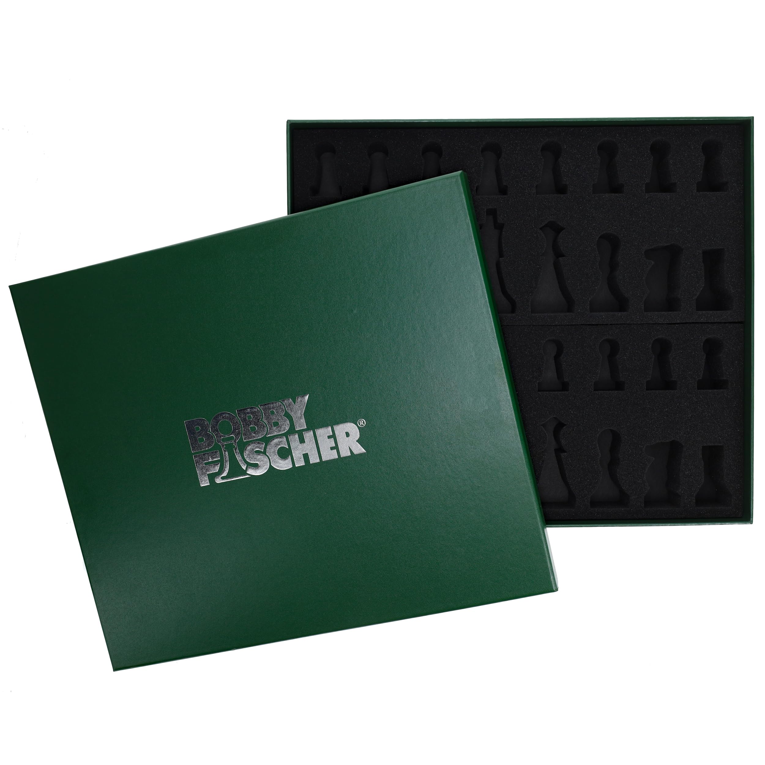 Bobby Fischer Zagreb Ebonized & Boxwood Chess Set - 3.75 Inch King, Premium Weighted Wooden Chess Pieces, European Staunton Style | Luxury Tournament Chess Set for Adults | Perfect for Home Decor, Office Display & Competitive Play