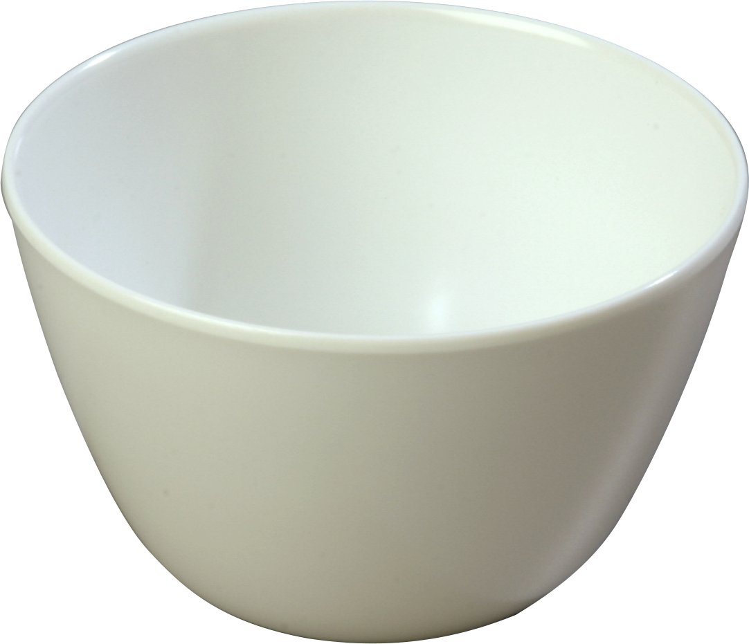 Carlisle FoodService 8oz White Melamine Reusable Plastic Bowls - Soup Cups for Home & Restaurant Use - Durable & Dishwasher Safe - Perfect for Salads, Soups, Cereals (Pack of 48)