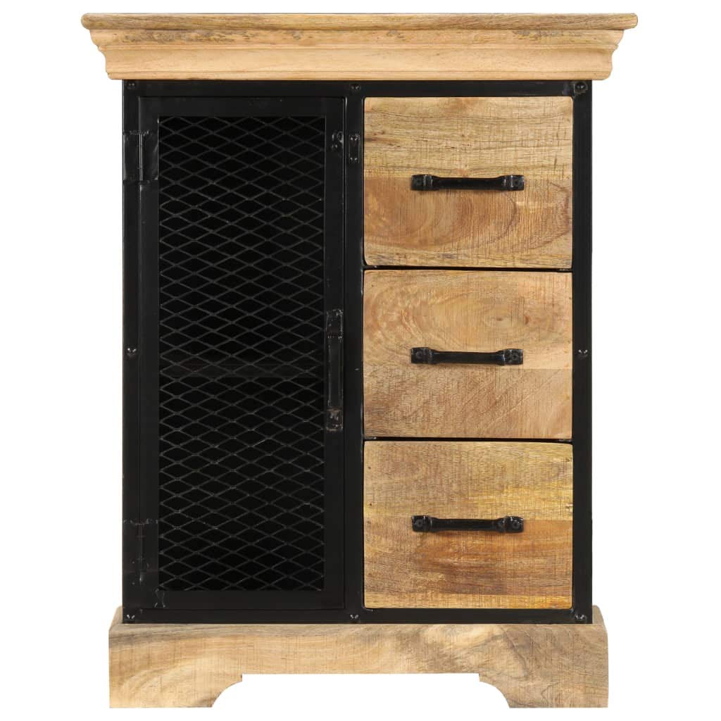Rustic Side Cabinet with Storage - 23.6