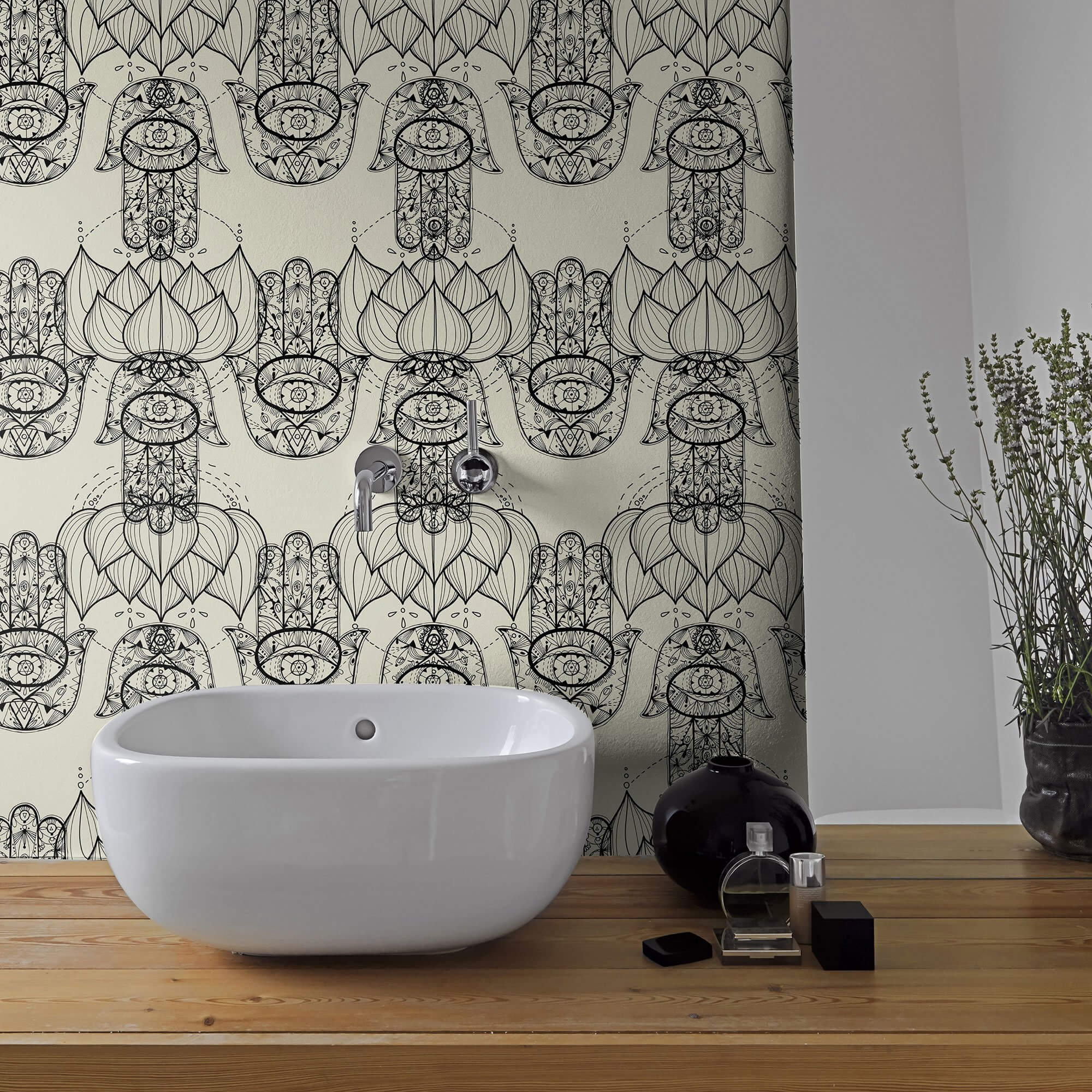 Tan Geometric Peel and Stick Removable Wallpaper - Self-Adhesive Decorative Wall Covering for Bedroom, Living Room, and Office Decor
