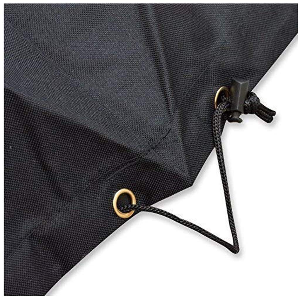 Premium Round Garden Furniture Covers - Waterproof, Windproof & UV-Resistant 420D Oxford Fabric for Outdoor Patio Sets - Black (140x110cm) - Perfect for Rattan, Wicker & Outdoor Furniture Protection