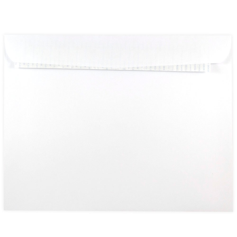 JAM PAPER 10 x 13 Inch Peel & Seal Booklet Envelopes - White (Pack of 250) - Bulk Mailing, Wedding Invitations, Business Correspondence & Office Supplies
