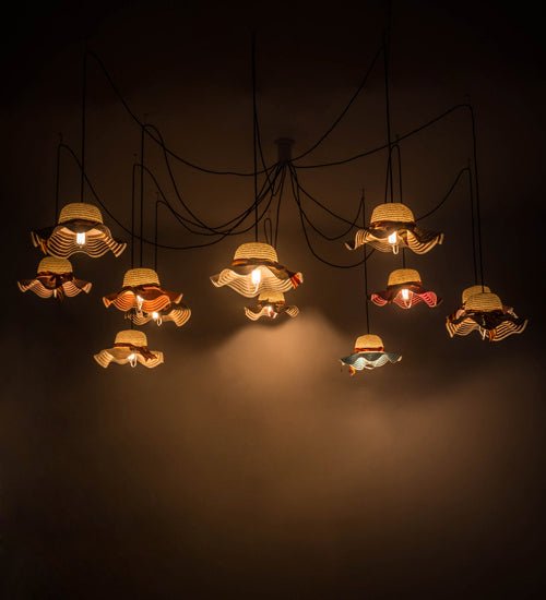 12-Light Modern Pendant Lighting Fixture for Dining Room, Kitchen Island & Living Room - Elegant Ceiling Chandelier with Adjustable Height