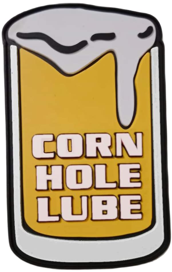 Funny Cornhole Patches for Bean Bags - Premium Hook & Loop Backing - Beer Drinking Achievement Award - Perfect for Backpacks, Hats & Tailgating Parties