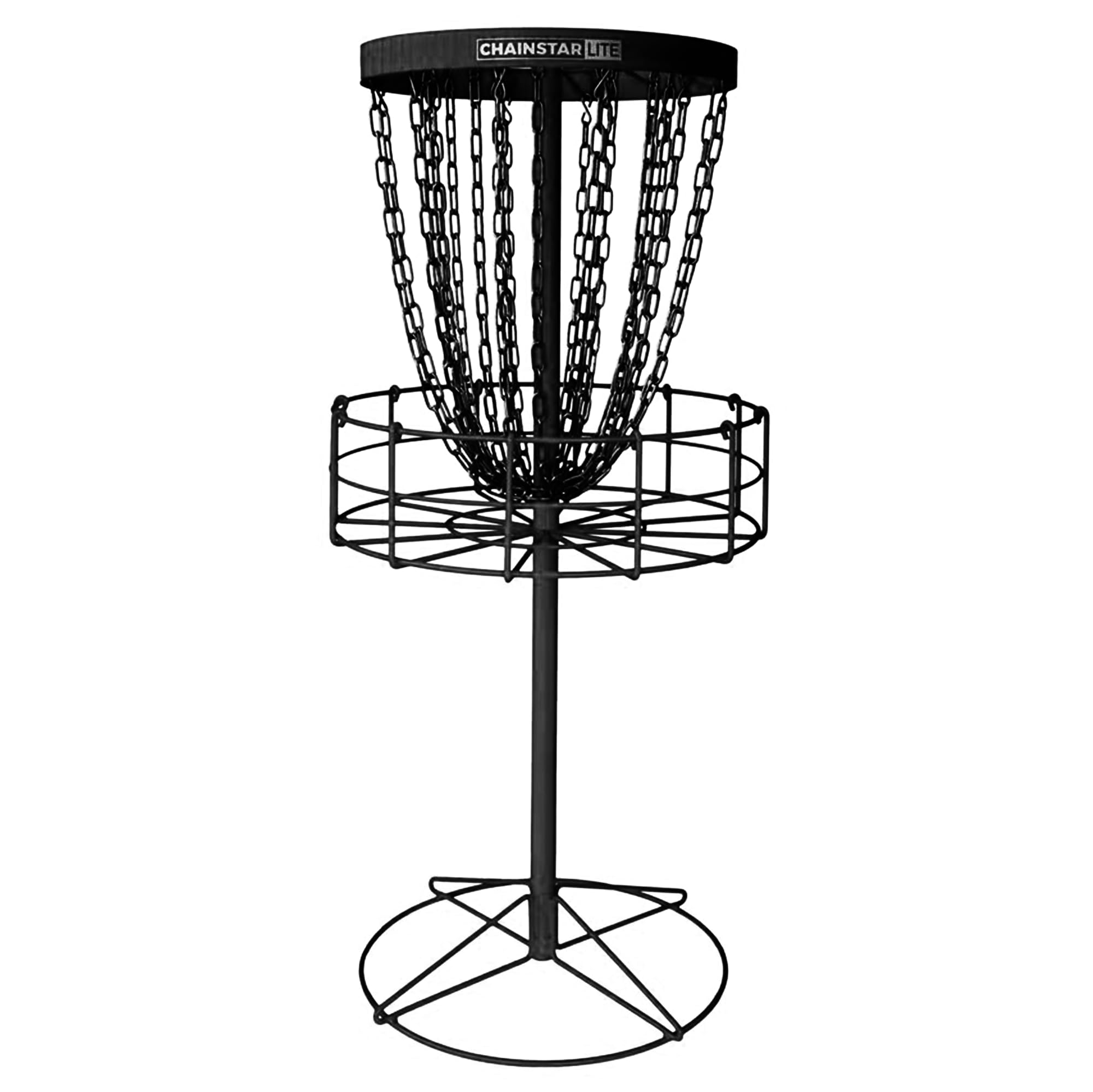 Discraft Chainstar Lite Disc Golf Basket – Portable & Easy Setup Disc Golf Target with Durable Zinc Coated Chains | Perfect for Backyard Practice, Park Games & Tournament Training