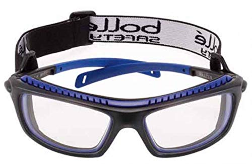 BOLLE SAFETY Baxter Series Safety Glasses - Clear Lens with Platinum Anti-Fog & Anti-Scratch Coating (Model 40276) | Perfect for Construction, Woodworking, and DIY Projects
