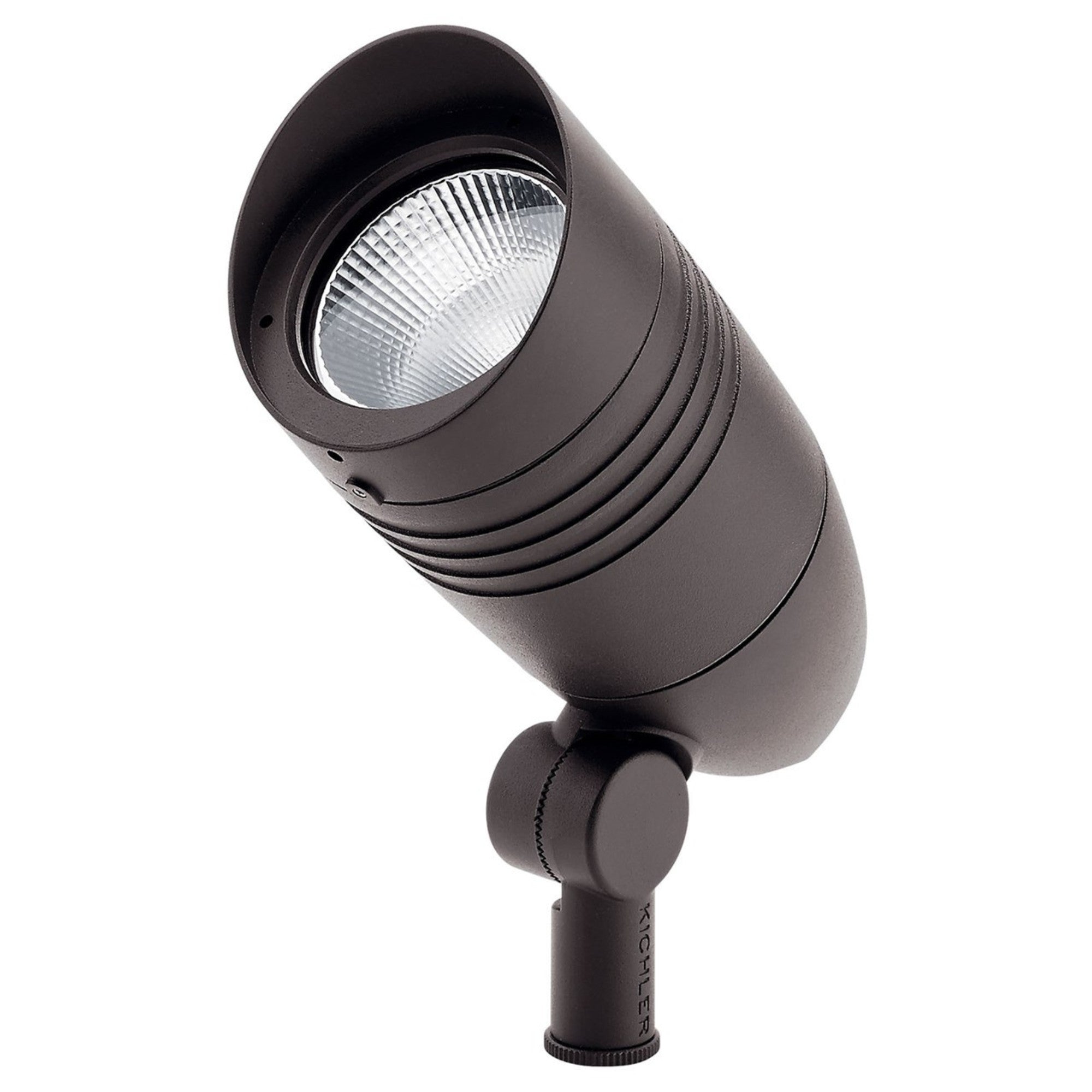 120V LED Large Accent Spot Light - 3000K Warm White, 33 Degree Beam Angle, Textured Architectural Bronze Finish for Indoor/Outdoor Wall & Ceiling Lighting
