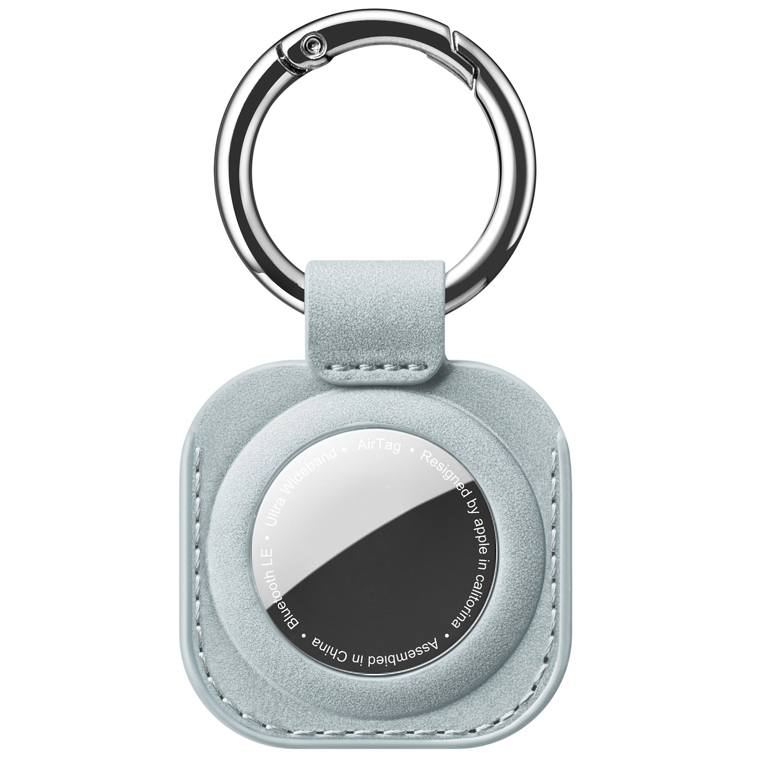 Durable Leather Keychain Case for Apple AirTag - Slim Protective Cover with Secure Hook for Keys, Luggage & Backpacks | Travel & Everyday Use