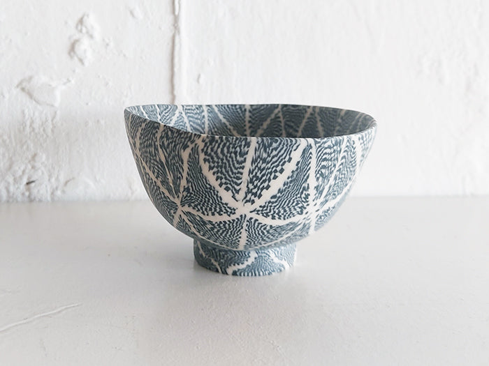 Handmade Neriage Small Guinomi Sake Cup - Traditional Japanese Ceramic Drinking Cup for Sake, Tea or Whiskey - Perfect for Home Dining, Gift Giving & Japanese Cultural Experience