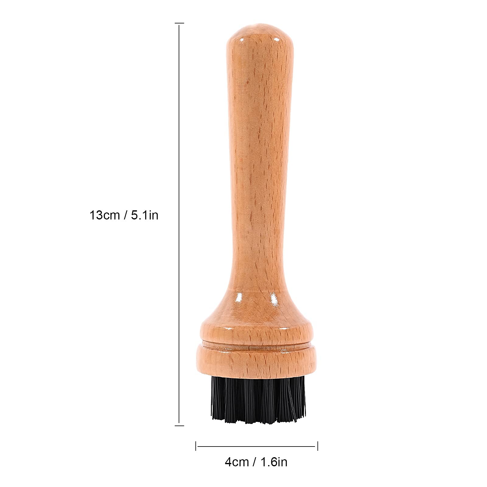 FOSHIO Vinyl Wrap Rivet Brush - Reflective Film Cleaning Tool for Graphics, Wooden Handle Washing Brush - Portable Household Cleaning Kit for Home, Kitchen, Office & Car (Perfect for Vinyl Installation, Auto Detailing & Surface Maintenance)