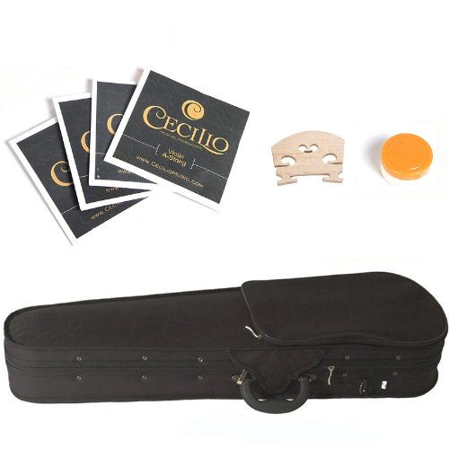 Mendini 16-Inch MA350 Satin Antique Solid Wood Viola with Case, Bow, Rosin, Bridge & Strings - Perfect for Beginners, Students & Professional Musicians | Practice, Performances & Orchestra Use