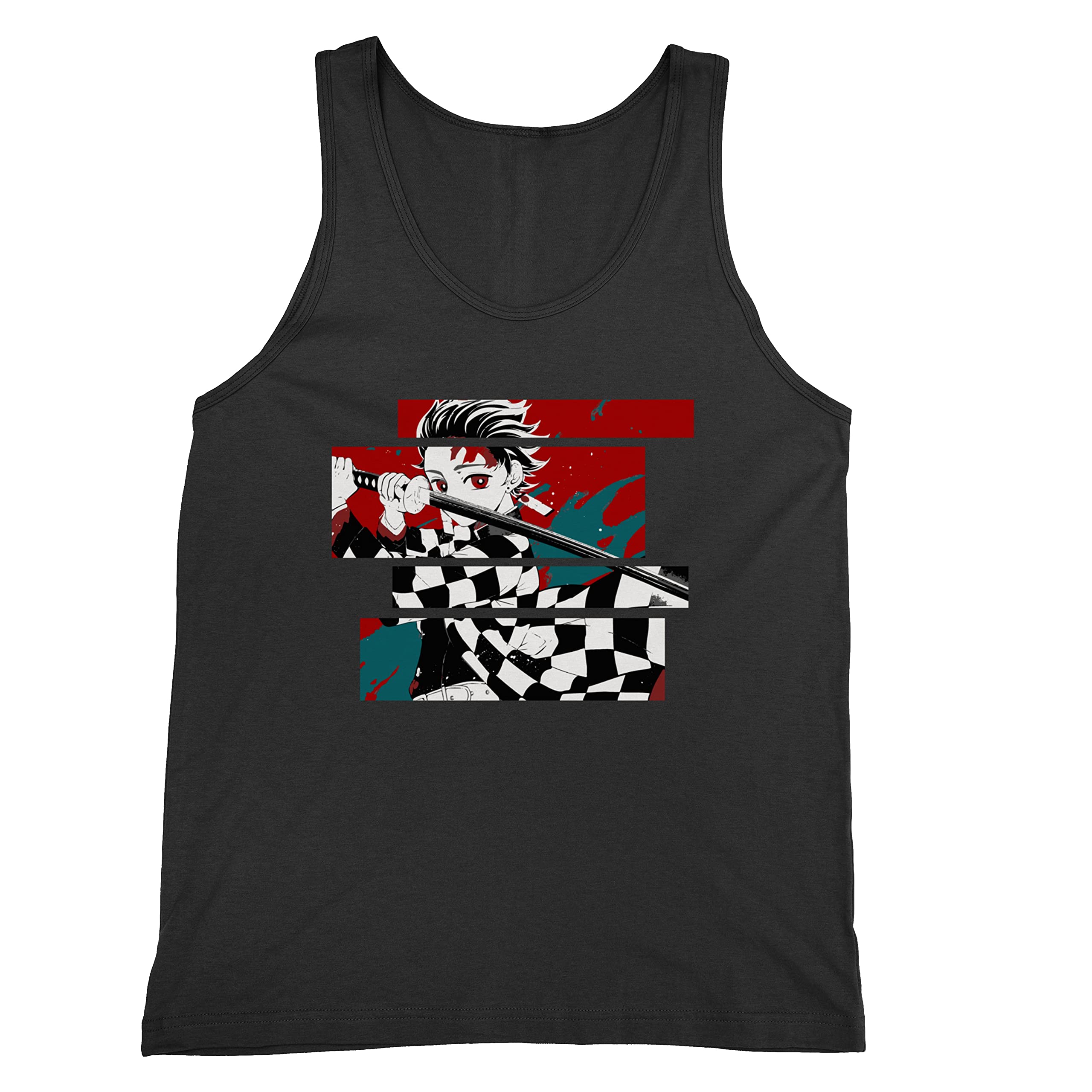 Anime Manga Series Vaporwave Retro Slayers Demon Men's Tank Top - Stylish Graphic Muscle Tee for Cosplay, Gaming & Streetwear Fashion