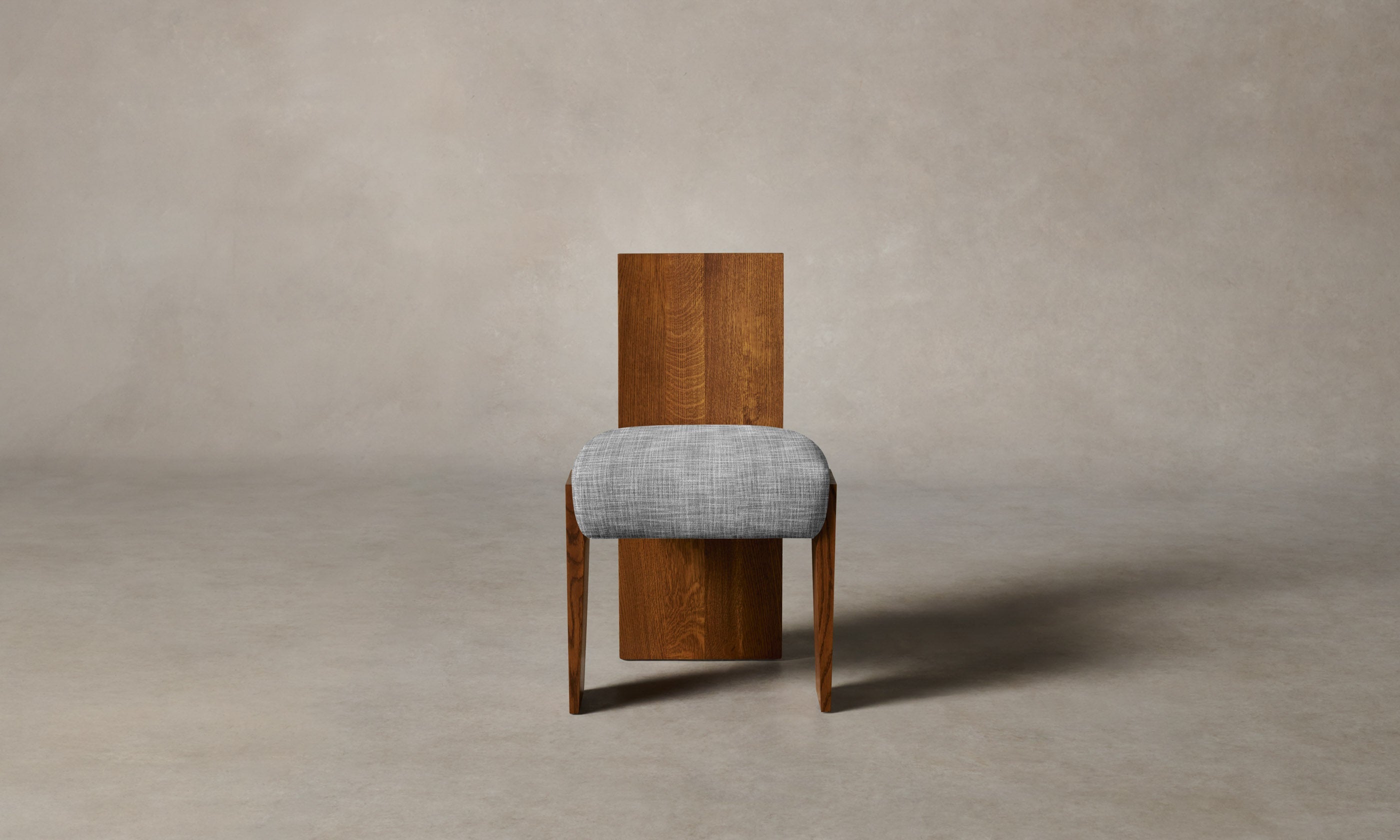 Garrett Dining Chair - Performance Textured Tweed Alpine Upholstery - Modern Comfortable Kitchen & Dining Room Seating for Home & Office