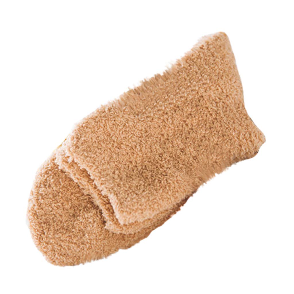 Men's Cotton Boot Socks - Soft Fluffy Warm Winter Wool Socks for Men & Boys - Home, Bed & Floor Use - Cozy Indoor & Outdoor Wear