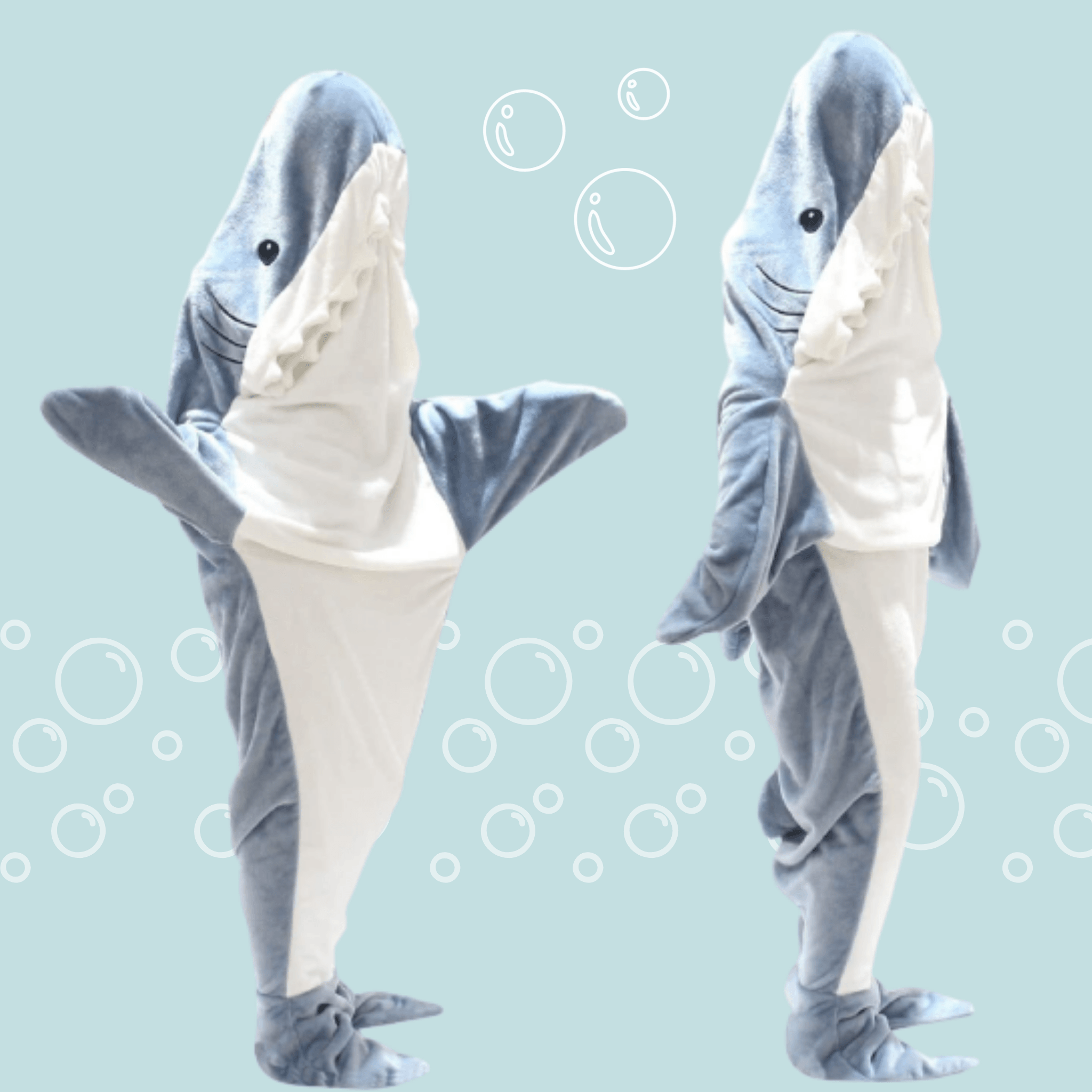 Cozy Sharkie™: Soft Shark Hoodie Blanket for Adults - Perfect for Lounging, Movie Nights & Cold Weather