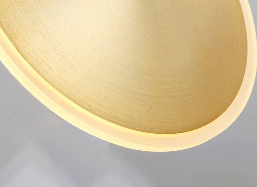 Chrona Modern Glass Dish Pendant Light - Sleek Hanging Fixture for Kitchen Island, Dining Room & Bedroom Lighting