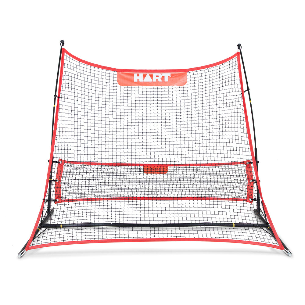 HART Soccer Double Rebound Net - Training & Practice Soccer Rebounder for Backyard, Field Drills - Perfect for Solo Practice, Goalkeeper Training & Team Drills