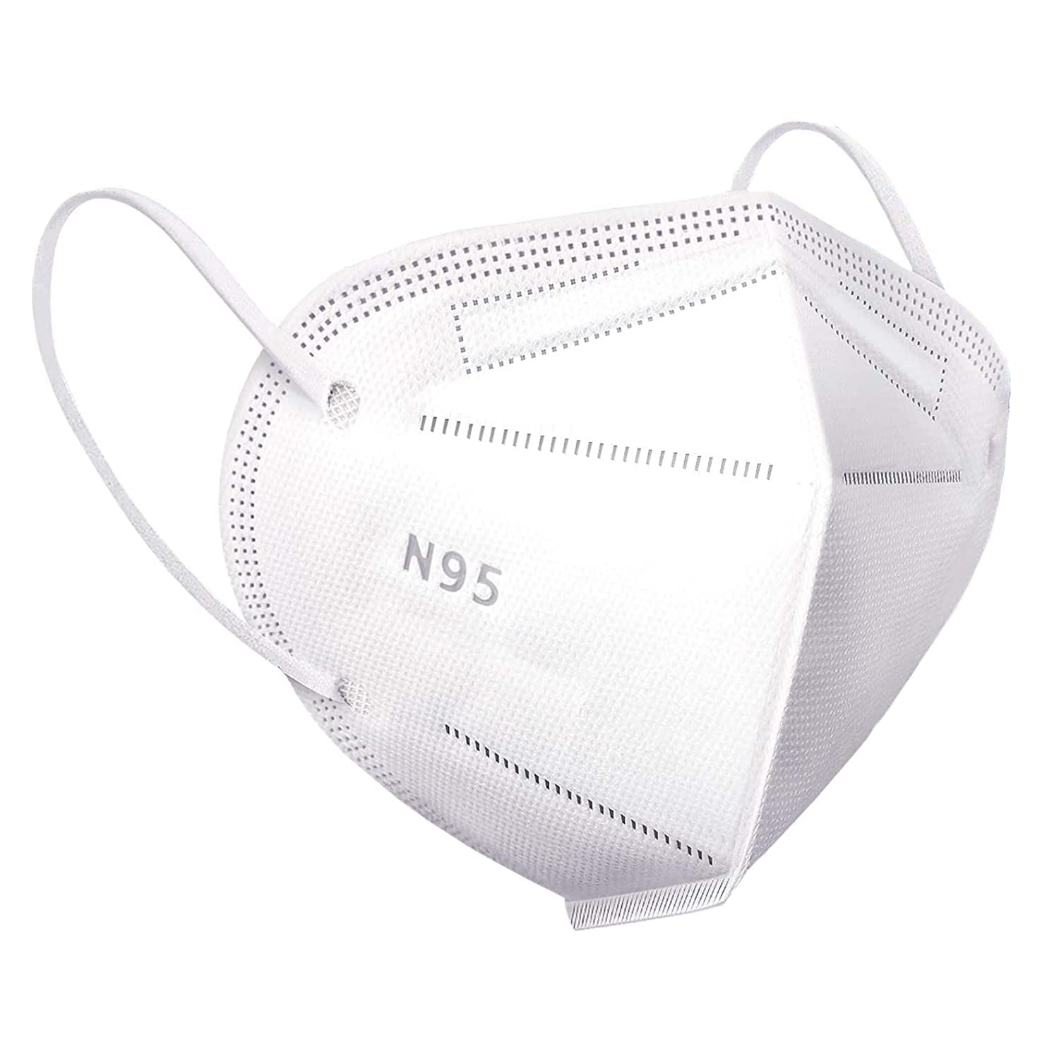 Suchi N95 Reusable Face Mask - 4 Pack, White - NIOSH Certified for Dust, Pollution & Germ Protection - Ideal for Construction, Travel & Daily Commute