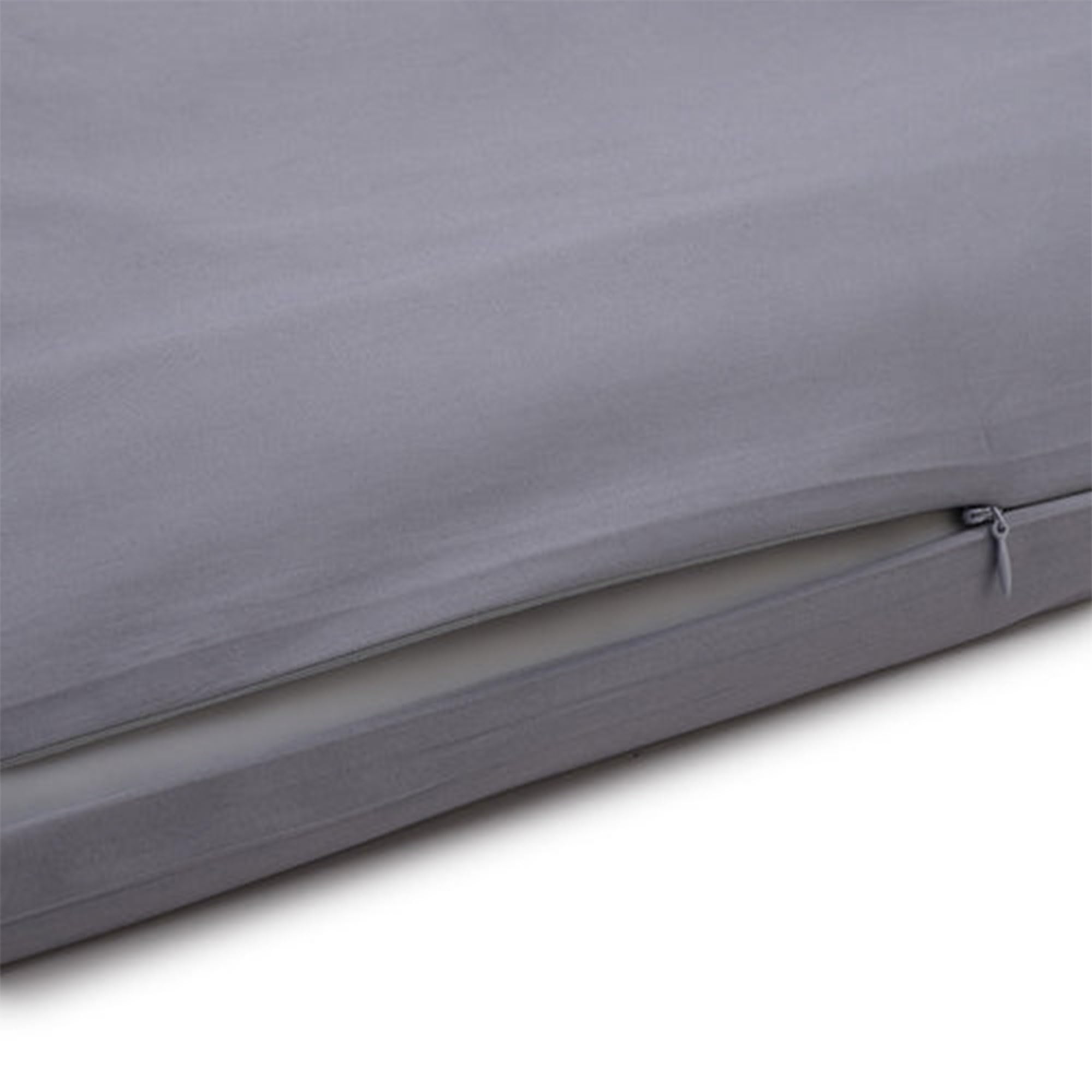 Sleepgram Supima Cotton 400 Thread Count Luxury Duvet Cover - Silver Ion Infused, Machine Washable, Zippered Closure with Travel Bag - King Size, Grey Stone - Perfect for Bedroom, Hotel & Travel Use