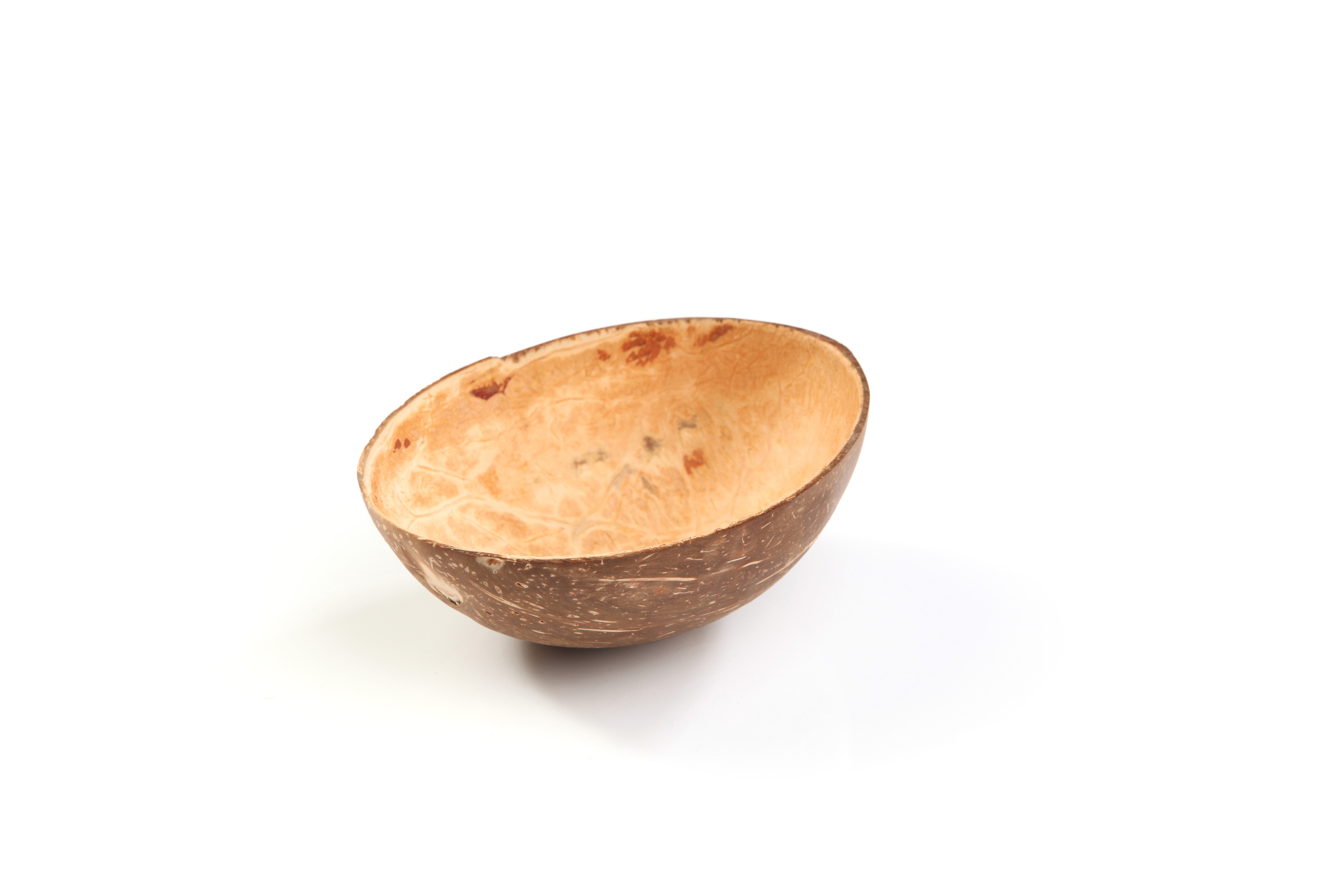 Organic Coconut Bowl Oval - Eco-Friendly, Handcrafted Coconut Shell Bowl for Smoothie, Acai, Buddha Bowl - Perfect for Vegan, Healthy Eating & Sustainable Kitchenware