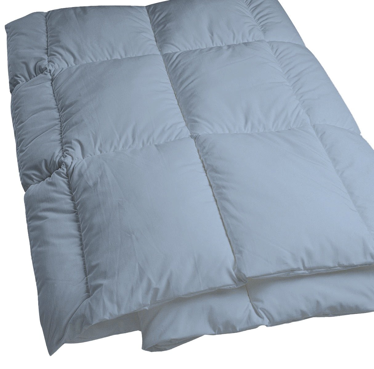 Hypoallergenic Dust Mite Proof Comforter - Twin Size Blue & Gray Premium Microfiber Bedding - Allergy Relief for Sensitive Skin - Perfect for Asthma Sufferers & Clean Sleep Environments
