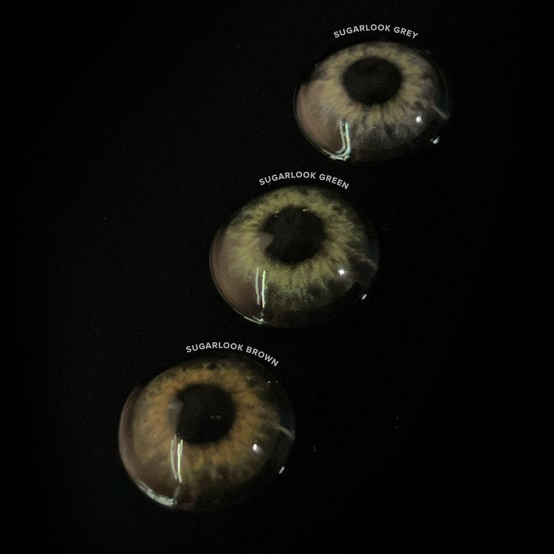 Limited Edition Sugarlook Brown Contact Lenses (1 Pair) - Perfect for Cosplay, Halloween & Special Events